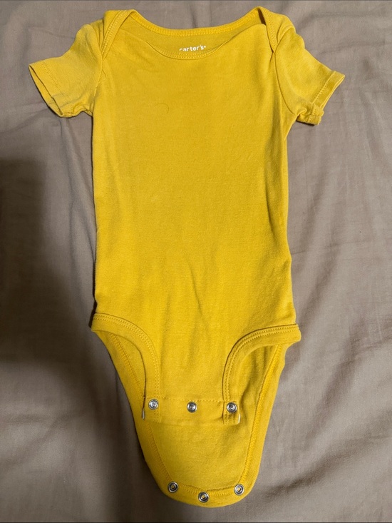 Carter's Other - NWOT 12 months Carter's Bright Yellow Short-Sleeve Baby Bodysuit